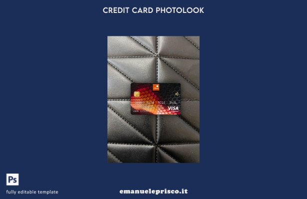 modello frontale photolook con carta classica visto Nigeria GTBank in stile veri